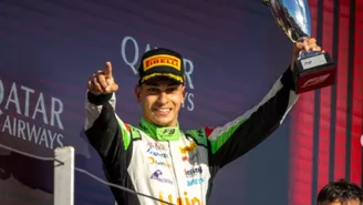 Matías Zagazeta consiguió subir al podio de la Fórmula 3 / Foto: matiaszagazeta