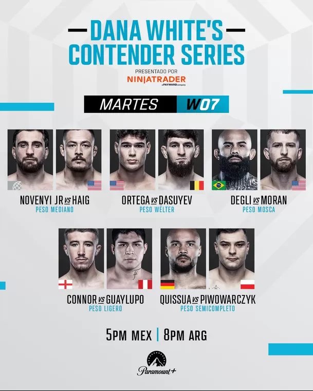 UFC resaltó pelea del peruano Piero Guaylupo en peso ligero / Fuente: Facebook UFC