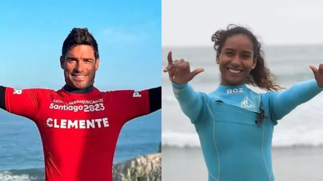 Santiago 2023: Piccolo Clemente y Mafer Reyes ganaron el oro en longboard