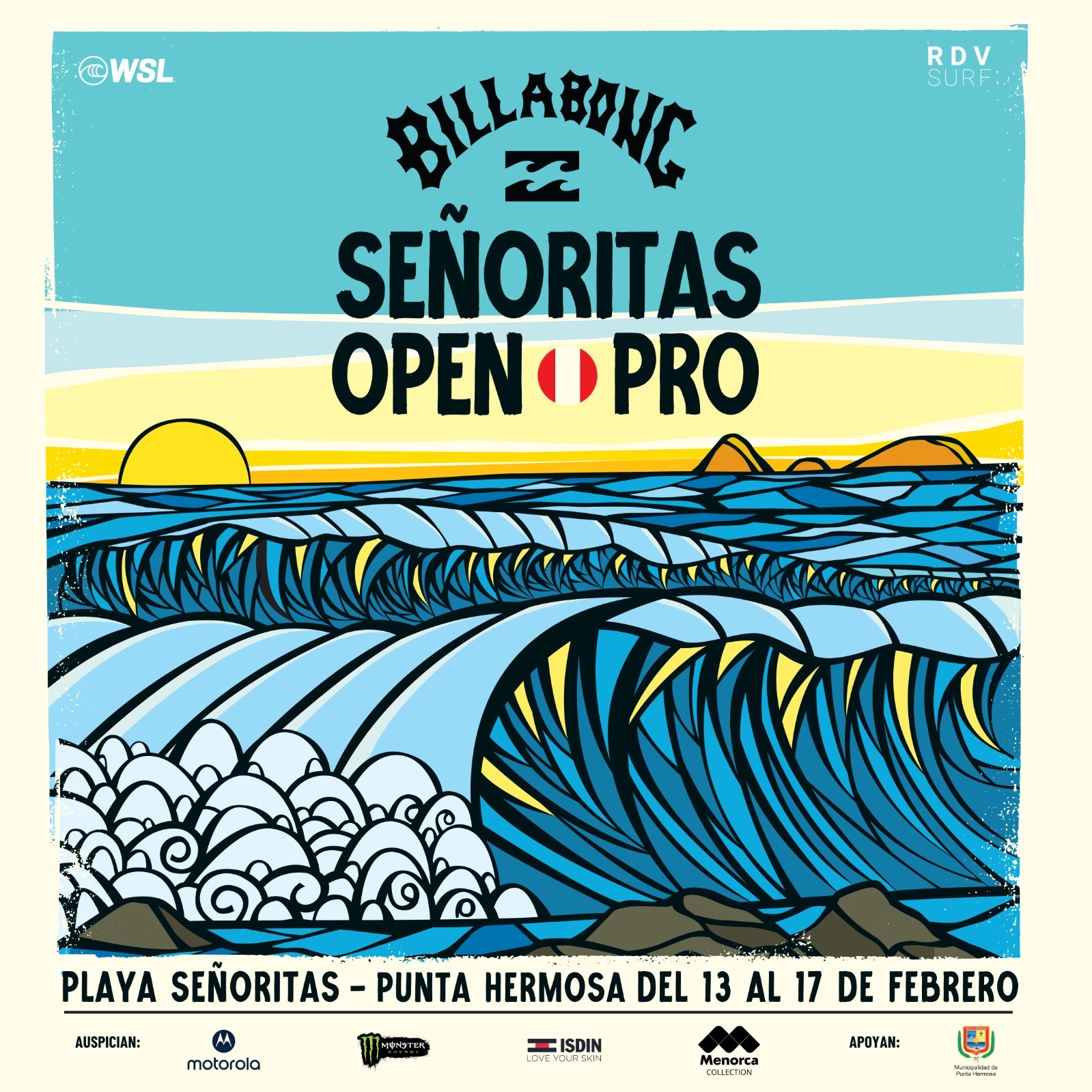 Afiche del Billabong Señoritas Open Pro / Foto: RDV Surf