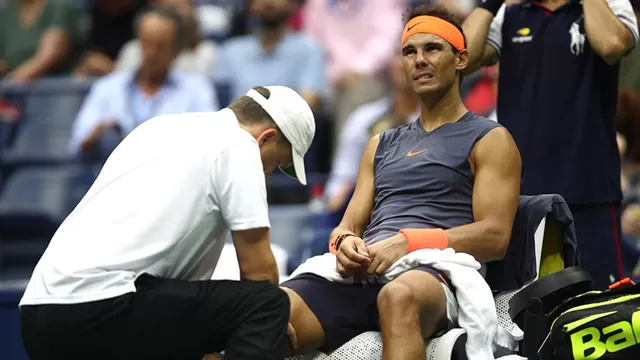 Rafael Nadal se retiró y Juan Martín del Potro avanzó a la final del US Open