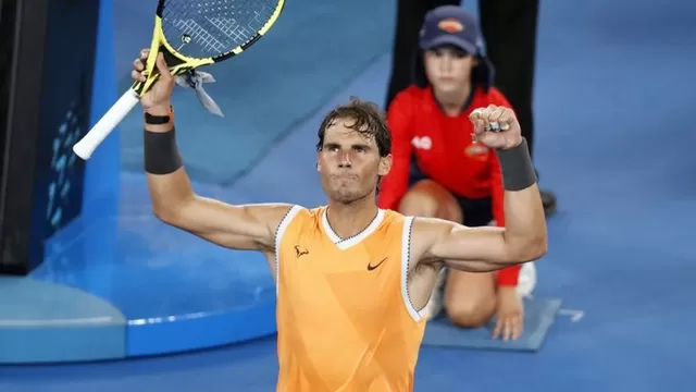 Rafael Nadal venció a De Miñaur y avanzó a la segunda ronda del Abierto de Australia | Foto: AFP.