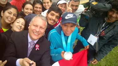 Pacheco perdi&amp;oacute; en los &amp;uacute;ltimo metros de la Marat&amp;oacute;n el oro (Foto: @guntereportero)