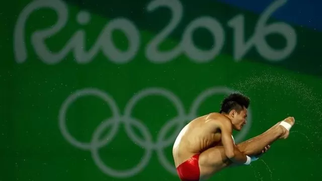 Río 2016: chino Bo Qiu y un salto que para todos los jurados fue un 10