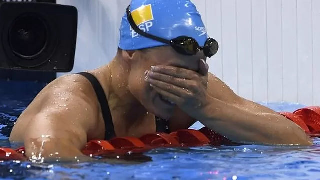 Río 2016: el conmovedor festejo de la nadadora española Mireia Belmonte