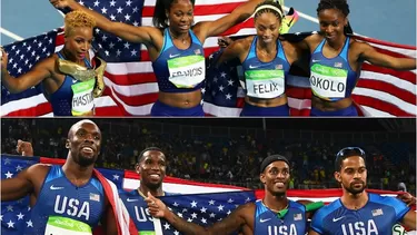 Río 2016: Estados Unidos dominó los relevos 4x400m masculino y femenino Río 2016: Estados Unidos dominó los relevos 4x400m masculino y femenino