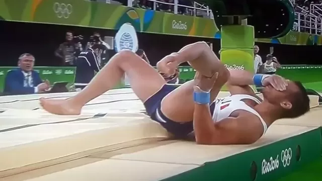 Río 2016: gimnasta Samir Ait Said se rompió la pierna en un salto