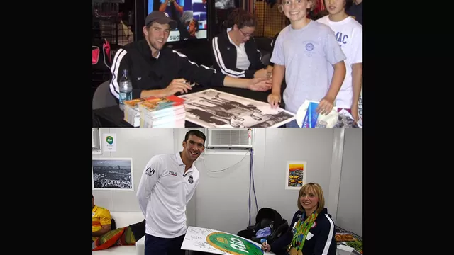 Río 2016: Ledecky le devolvió el autógrafo a Phelps 10 años después