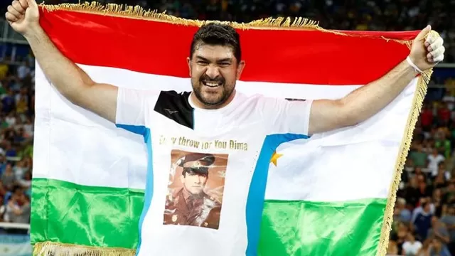 Río 2016: Nazarov ganó en martillo primer oro en historia de Tayikistán