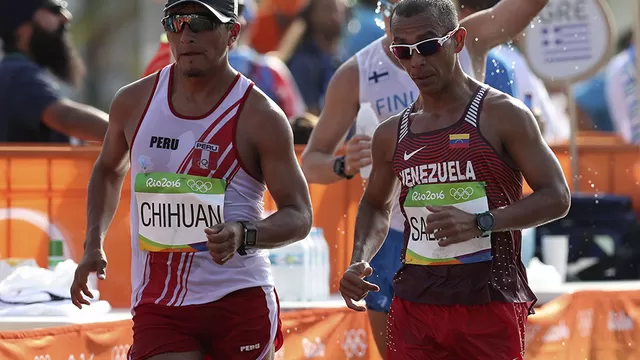 Río 2016: peruano Chihuán terminó cojeando la marcha de 50 kilómetros