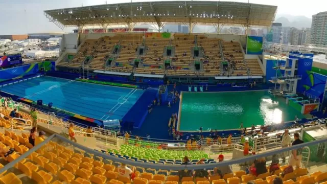 Río 2016: ¿por qué se puso verde el agua de la piscina de los clavados?