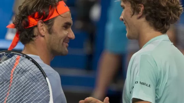 Roger Federer fue derrotado por el alemán de 19 años Alexander Zverev