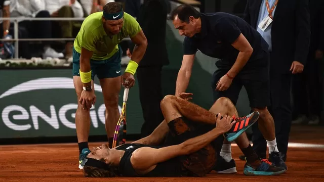 Alexander Zverev y la fuerte lesión que lo dejó fuera de Roland Garros