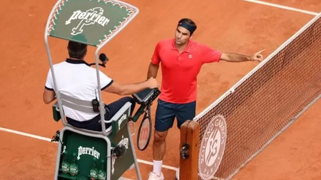 Momento de tensión con Roger Federer como protagonista. | Video: Espn