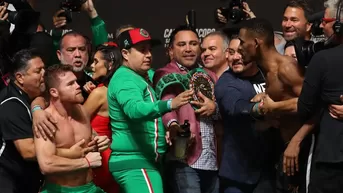 ¡Casi adelantan la pelea! Picante careo entre 'Canelo' Álvarez y Daniel Jacobs