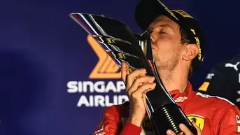 Sebastian Vettel ganó el GP de Singapur y puso fin a una larga sequía de victorias