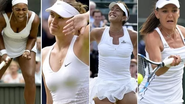 Serena-Sharapova y Muguruza-Radwanska en las semis de Wimbledon