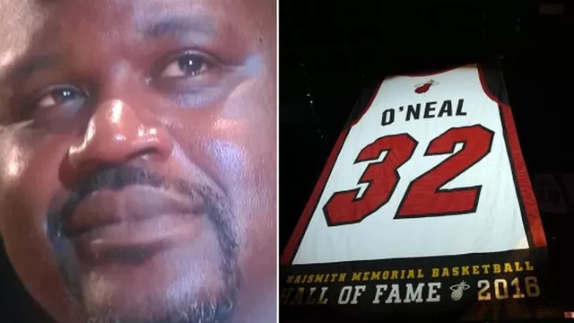 Shaquille O&#39;Neal: así fue el homenaje del Miami Heat a leyenda de la NBA