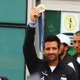 Stefano Peschiera tuvo festivo recibimiento tras llegar con la medalla de bronce