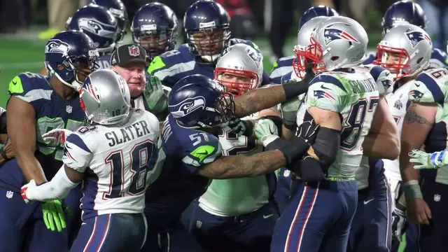 Super Bowl: brutal pelea a poco del final del Seahawks vs. Patriots