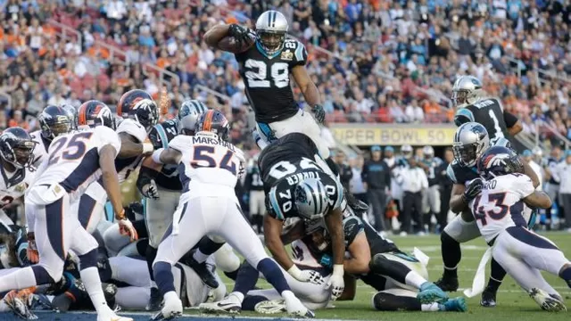 Super Bowl: la espectacular volada de Stewart en anotación de los Panthers