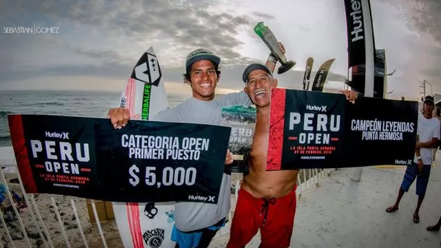 Surf: Joaquín del Castillo triunfó junto a su padre en Hurley Perú Open  