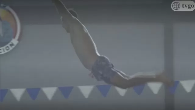 Tiempo Fuera: Óscar del Portal retó a Paola Mautino a realizar un salto largo sobre el agua