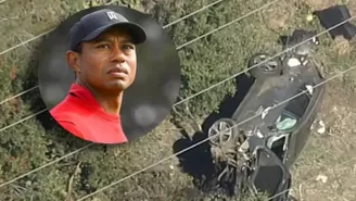 Así quedó la camioneta de Tiger Woods | Video: Infobae.