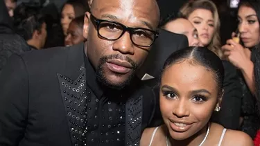 Floyd Mayweather con su hija Iyanna. | Foto: Instagram