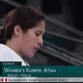 Tokio 2020: Alexandra Grande ganó su último combate en karate, pero no le alcanzó para clasificar