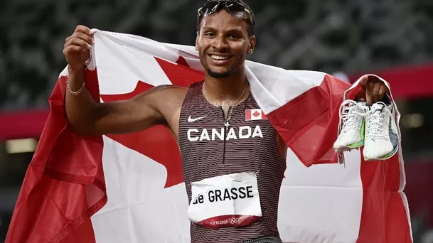 De Grasse reemplaza a Bolt en los 200 metros de Tokio 2020 | Foto: AFP.