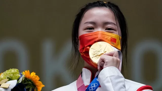 La china Yang Qian, primera campeona olímpica en Tokio 2020 | Video: Claro Marca.