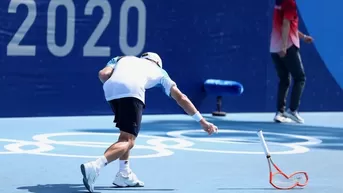 Tokio 2020: Diego Schwartzman descargó su furia tras ser eliminado de los JJ. OO.