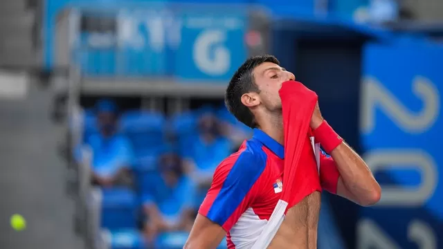 Novak Djokovic se quedó sin medalla | Foto: AFP.
