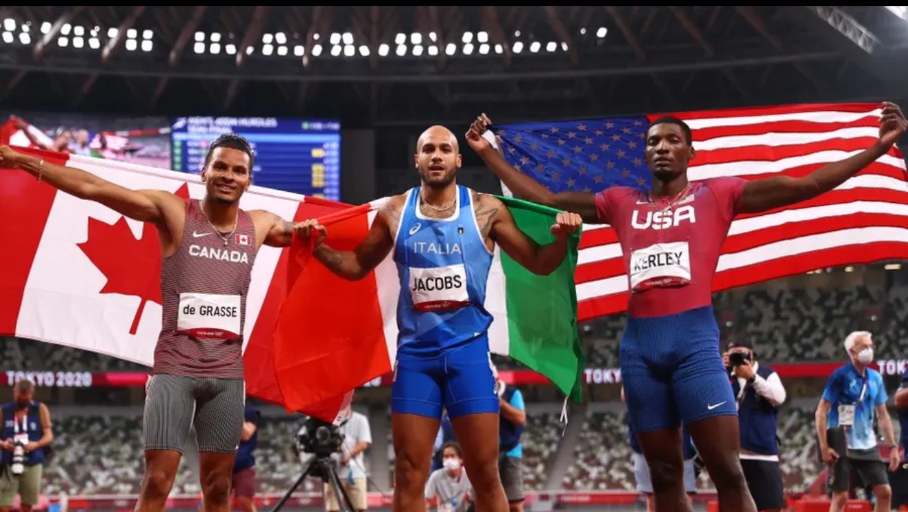 El italiano Lamont Marcell Jacobs sucede a Bolt en palmarés olímpico de 100 metros | Foto: Agencias.