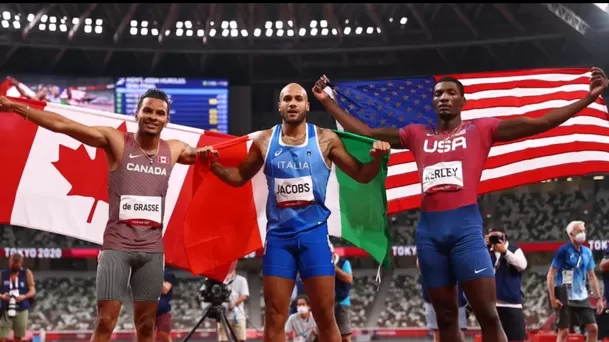 El italiano Lamont Marcell Jacobs sucede a Bolt en palmarés olímpico de 100 metros | Foto: Agencias.