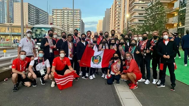 Tokio 2020: El Team Perú y los minutos previos a su ingreso al estadio Olímpico