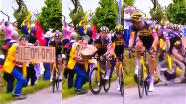 Tour de Francia: Detienen a espectadora que causó caída múltiple en la primera etapa
