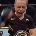 UFC 261: Rose Namajunas le arrebató la corona del peso paja a Weili Zhang y lloró de emoción