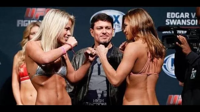 UFC: Paige Van Zant y Kailin Curran en el pesaje más sexy del mundo