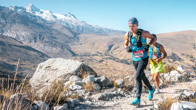 José Manuel Quispe, ganador de loa 25K de la Ultra Trail Cordillera Blanca. | Video: Vicencio