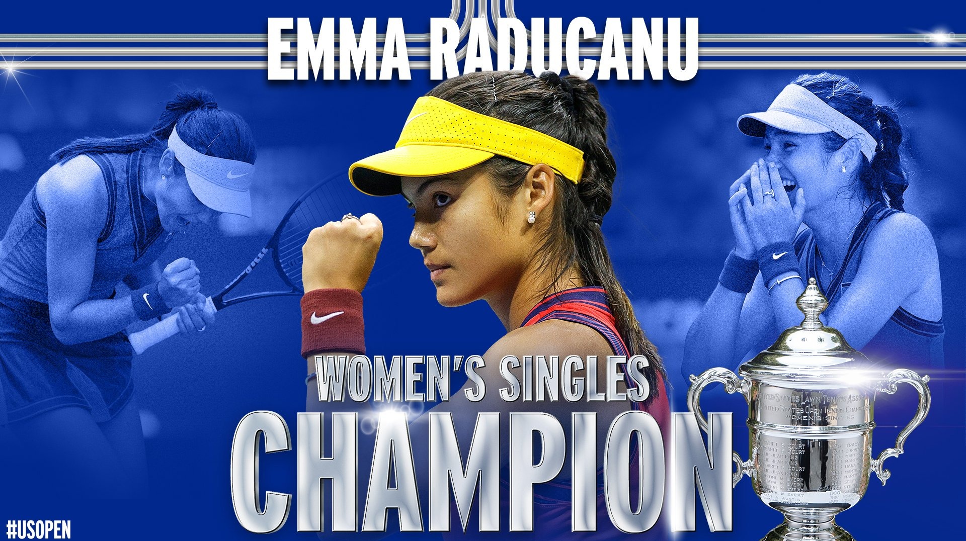 La británica Emman Raducanu se proclamó campeona del US Open.