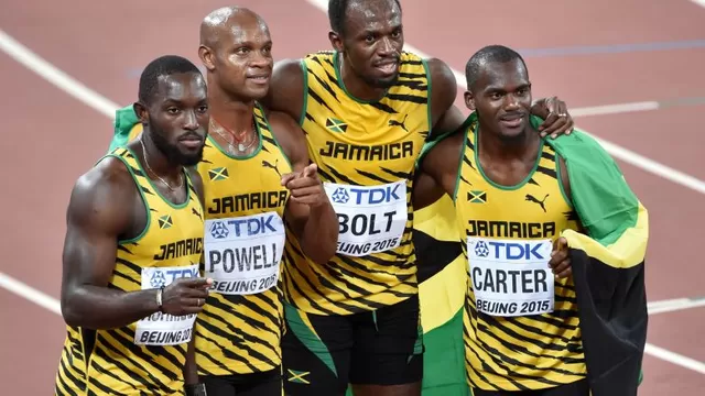 Usain Bolt logró triplete en Mundial tras oro de Jamaica en 4x100 metros