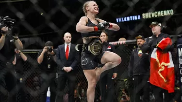 Valentina Shevchenko agradeci&amp;oacute; el apoyo del p&amp;uacute;blico uruguayo. | Foto: UFC