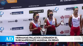 Valeria y Alessia Palacios lograron subcampeonato mundial en remo