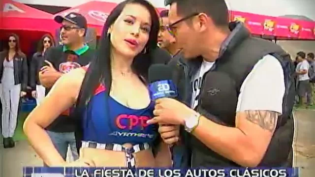 Vicentelo presente en la fiesta de los autos clásicos en La Chutana