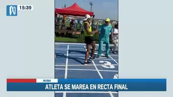 Viral: Atleta se mareó en últimos metros de competencia y así pudo terminarla