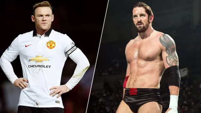 Wayne Rooney abofeteó a Wade Barrett en el Monday Night Raw de la WWE