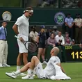 Wimbledon: Federer pasó a segunda ronda por abandono del francés Mannarino