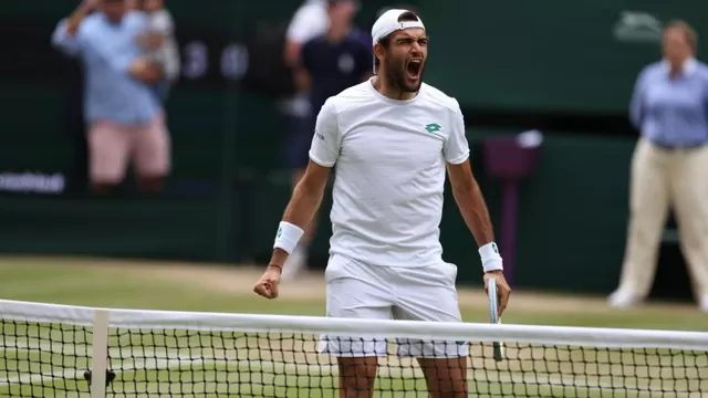 Wimbledon: Matteo Berrettini venció a Hubert Hurkacz y clasificó a la final